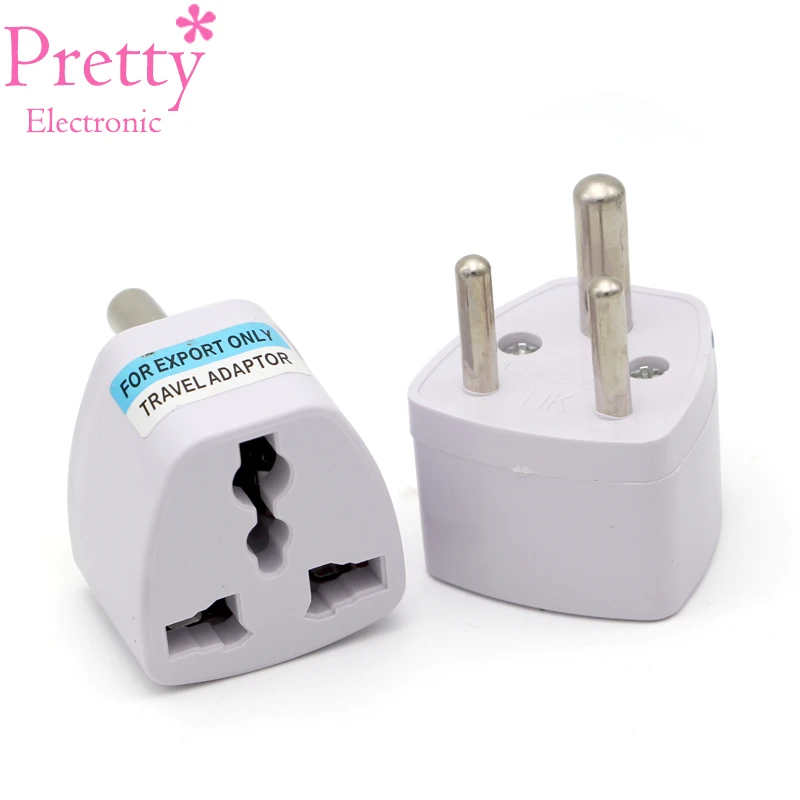 1PC Indian Standard Small South African Conversion Plug EU UK US AU To Three Round Feet Adaptors 250V 10A 600W Electrical Socket