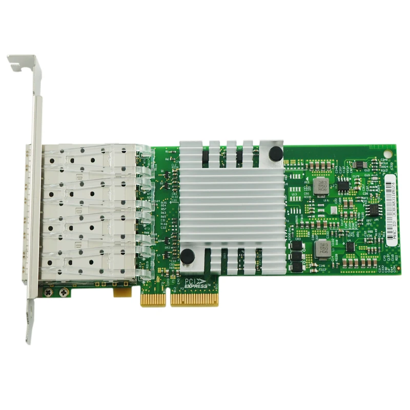 I350AM4 Chipset Quad Port Gigabit Fiber Server Adapter PCI-E x8 NIC Card I350-F4