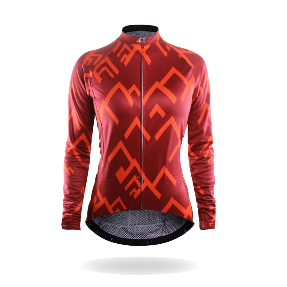 Racmmer  2018 Long Sleeve Cycling Jersey Women Mtb Cycling Clothing Bicycle Ropa Maillot Ciclismo Sportwear Bike Clothes #WL-05