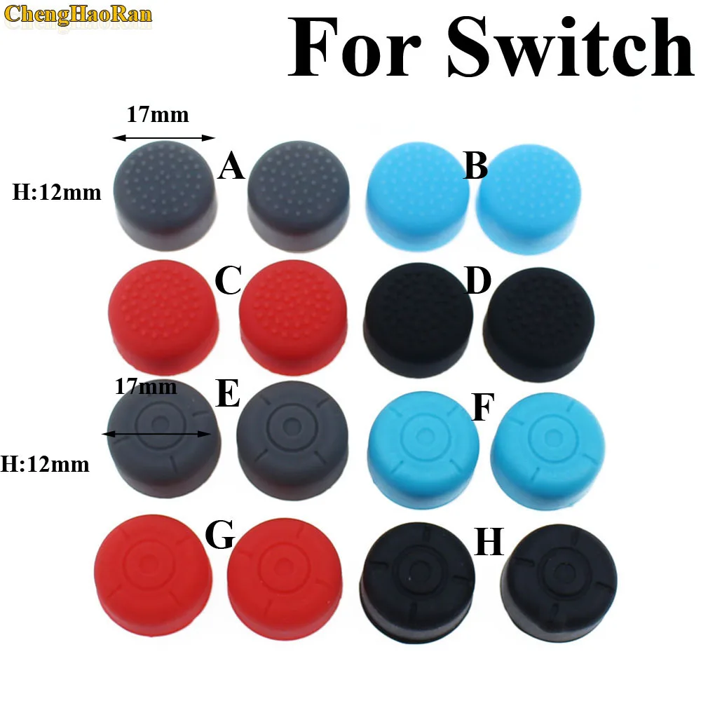 

2pcs Heighten Soft Silicone Stick Grip Cap Case Cover for Left Right Nintend Switch Joy-Con NS NX Console Controller Games