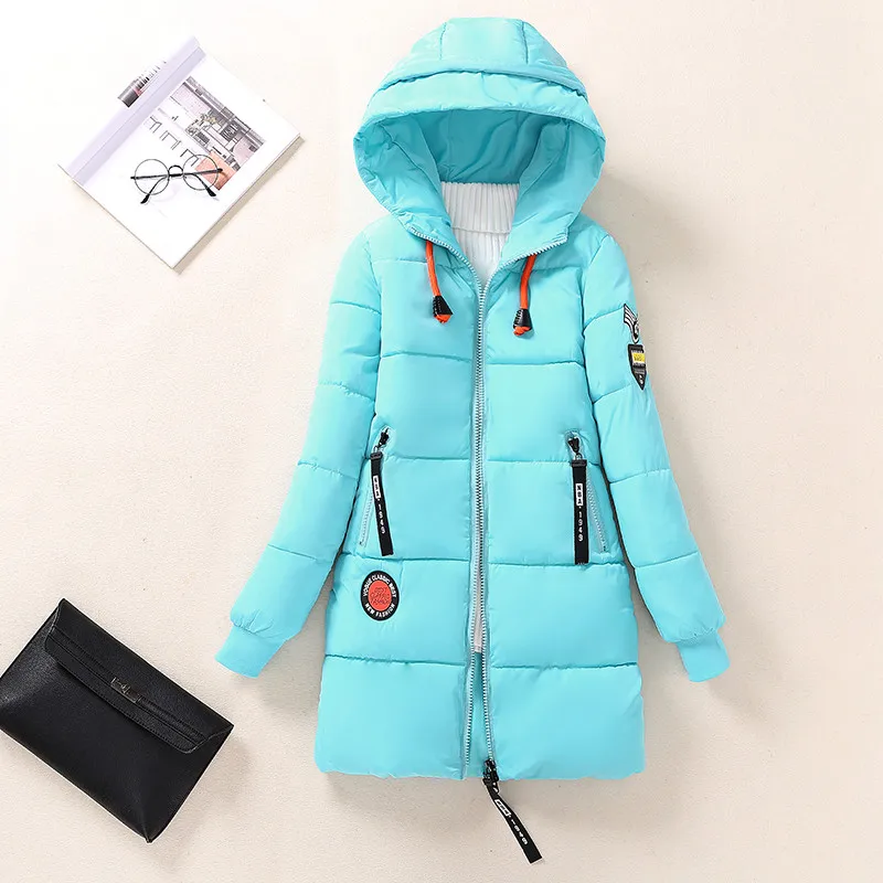 2022 Winter Cotton Jacket Women Parkas New Thick Warm Hooded Student Coat Fashion Female Outwear Long Cotton-padded jacket 3XL