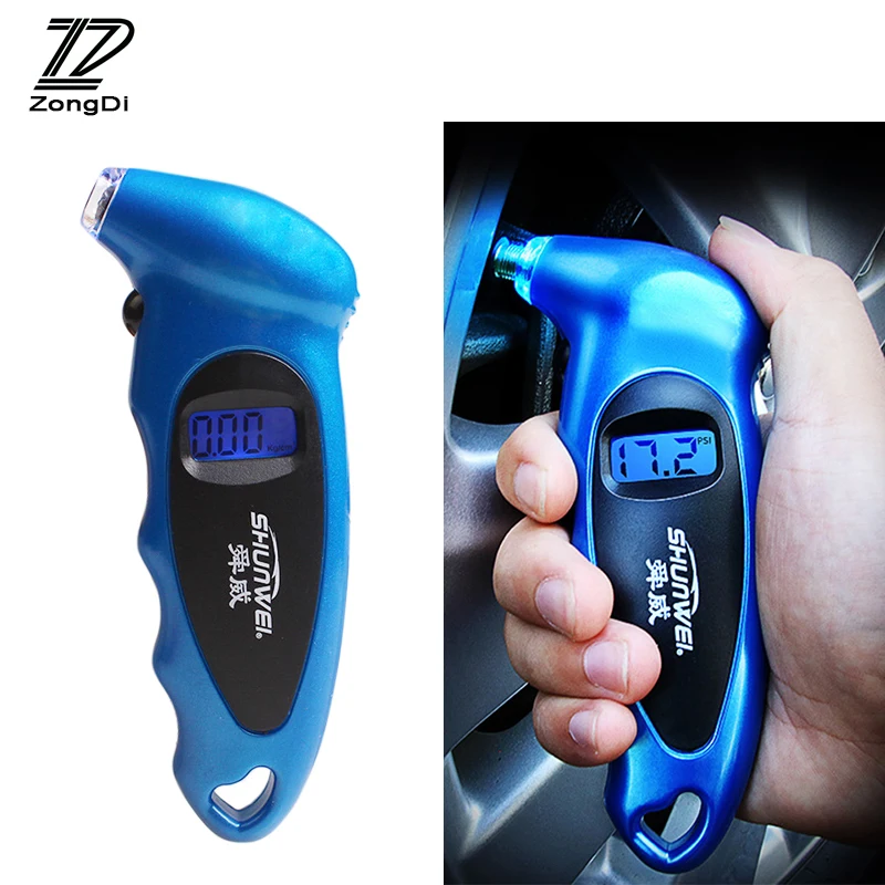 ZD 1X Car Digital tire pressure gauge High-precision display For Nissan qashqai Citroen c4 c5 c3 Suzuki swift vitara accessories