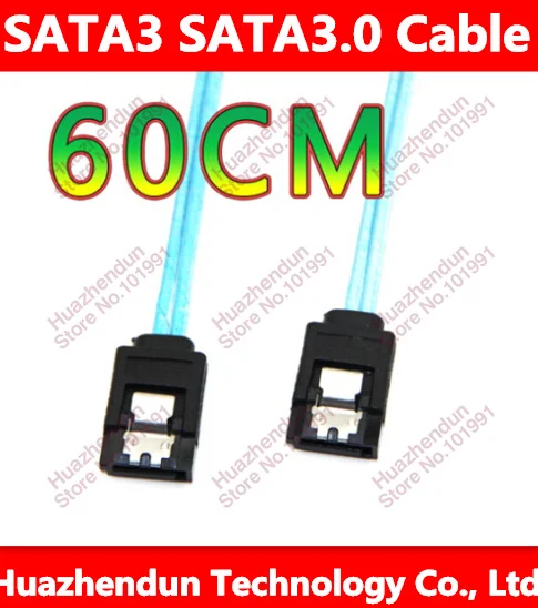 

1pcs New SATA III SATA3 SATA3.0 Data Cable Straight Hard Drive Cable (6Gbps) Free shipping blue color 60CM