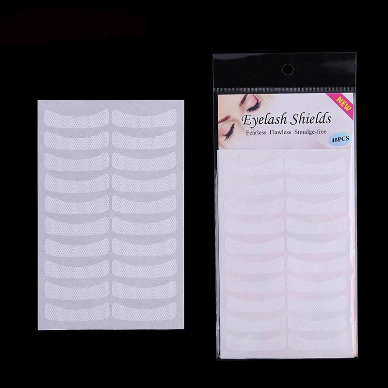 Patchs autocollants en papier pour les yeux, 50 paires, tampons pour extension de cils, ruban adhésif pour les yeux, outils de maquillage