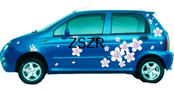 

Universal Beautiful Flowers Car Stickers For Whole Car Body For Jetta/GTI/Gol/Phaeton/Touran/RAV4/Land Cruiser Z2CA296