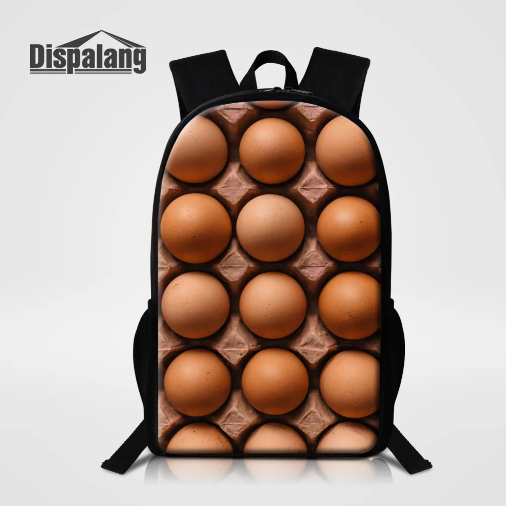 

Dispalang Chocolate Print Student School Bag for Men Women Backpack Mochila Escolar Kids Travel Bag Large Capacity Rucksack