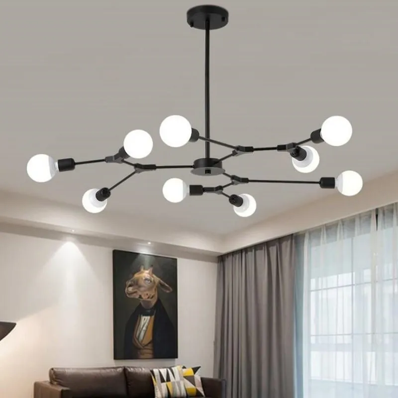 

3/6/9 Heads Nordic Tree Branches Design Restaurant Pendant Light Modern Livingroom Bedroom Cafe Bar Decoration Light Fixtures