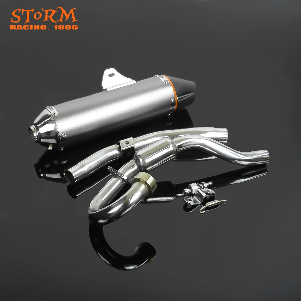 Complete Rear Exhaust Pipe Muffler Silencer System For Yamaha TTR230 TTR 230 2005-2016