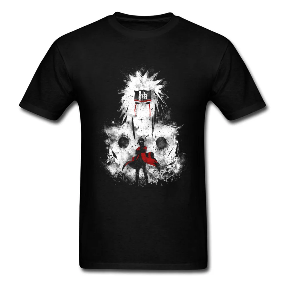 Cartoon T-shirt Sennin Modo T-shirt Inkt Splash Tshirt Mannen Zwarte Kleren Japan Anime Tops Katoen Stof Tees Cool Streetwear