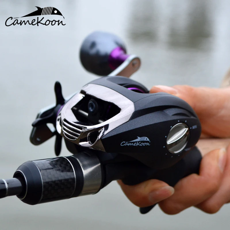CAMEKOON VIKING Baitcasting Reel Magnetic Braking System Bait Caster Coil 6KG Max Drag 12+1 Bearing Fresh Saltwater Fishing Coil