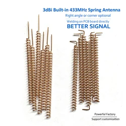 433Mhz 3Dbi Internal PCB Welding Copper Coil Spring Antenna 433 Helical Antenna 50PCS/Batch