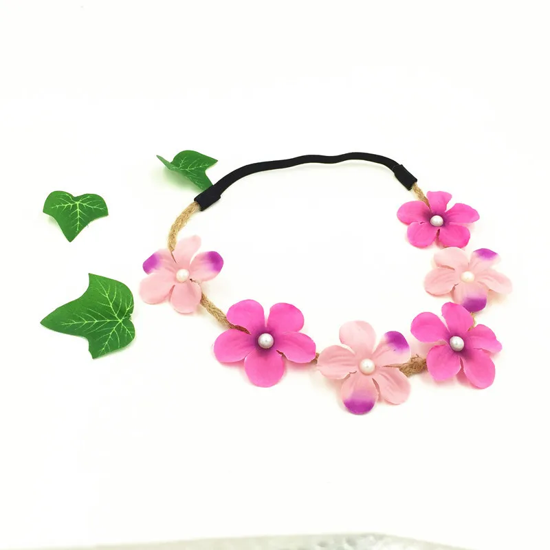 100pcs Summer Women Party Wedding Flower Wreath Crown Headband Floral Garlands Hairband Bridal Headdress Fast Shipping ZA1807