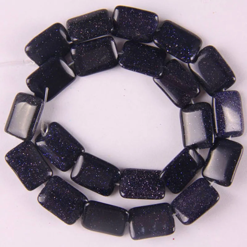 18x13MM Blue Sandstone Loose Beads Strand 15 Inch Jewelry Making B116