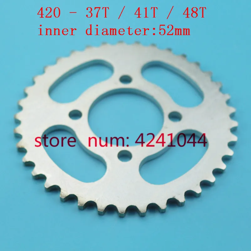 NEW motorcycle scooter drive gear 420 rear chain sprocket 52mm 37T 41T 48T tooth for Chinese ATV Quad Pit Dirt Bike Buggy