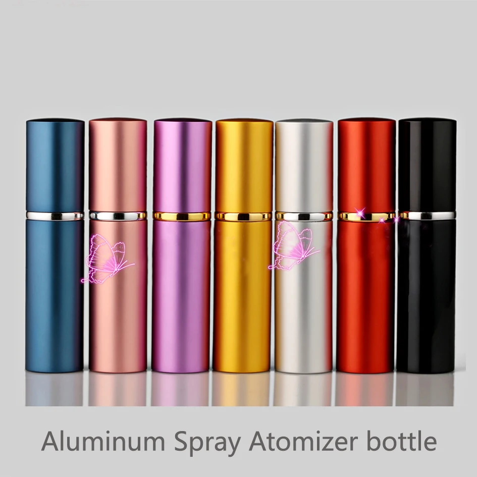 

50pcs/lot Capacity 5ml 10ml factory wholesale Perfume Atomizer Spray Bottle Perfume bottle travel Refillable Bottle