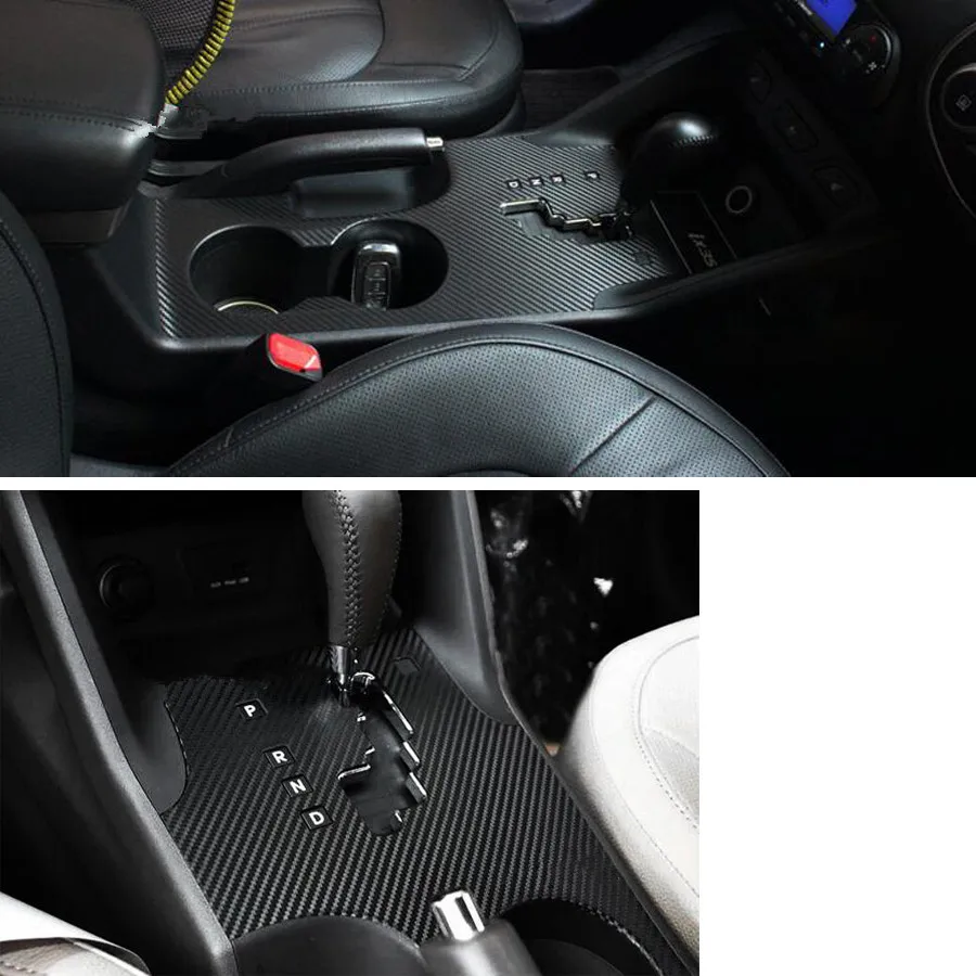 Stainless Steel For Hyundai Tucson IX35 Car Interior Gear Shift Box Water Cup Holder Panel Cover Trim Styling Stickers