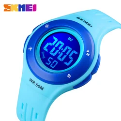 SKMEI-reloj electrónico Digital para niños, Relojes LED de estilo deportivo para niños, reloj de moda para niños, dibujos animados, resistente al agua hasta 50M