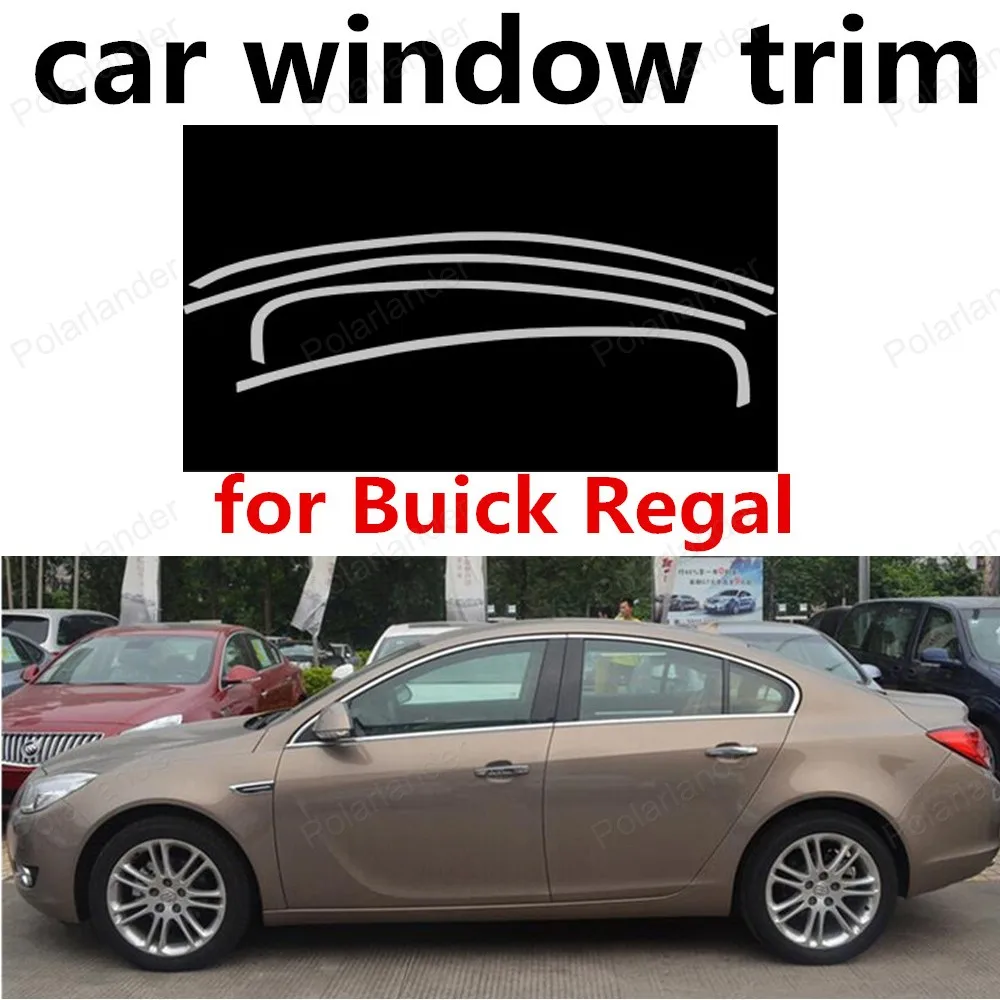 wholesale Stainless Steel decorative Car Styling Accessory Window Trim For new Buick Regal