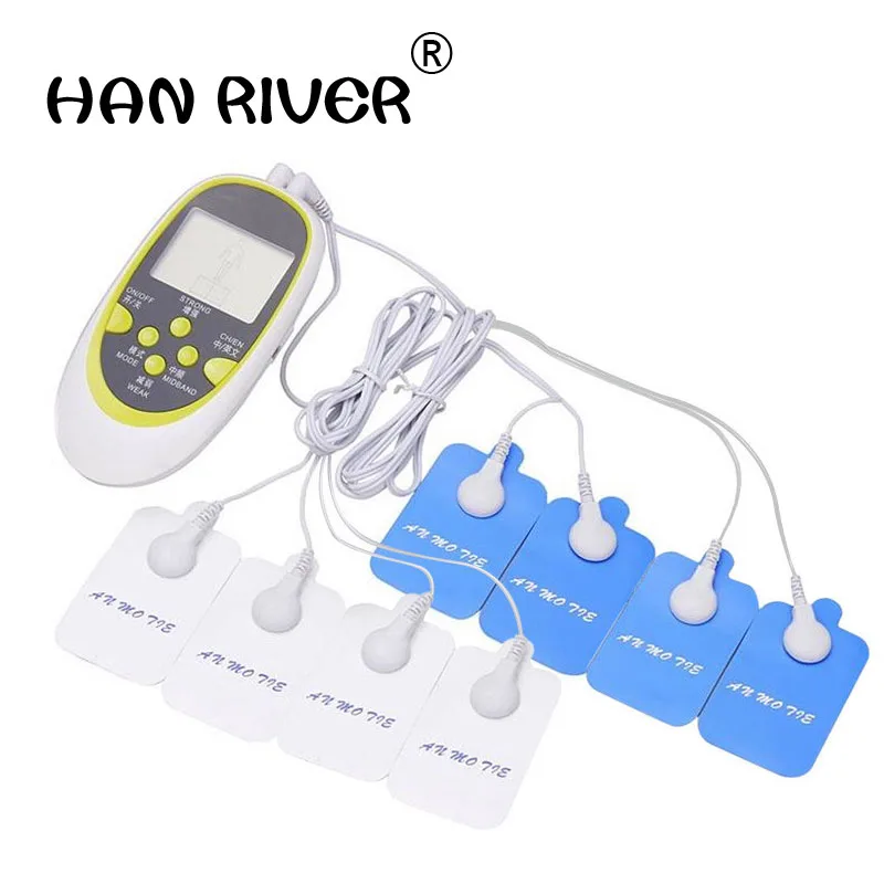 

Portable intelligent body massage device digital double output electronic acupuncture massager massage neck traction neck