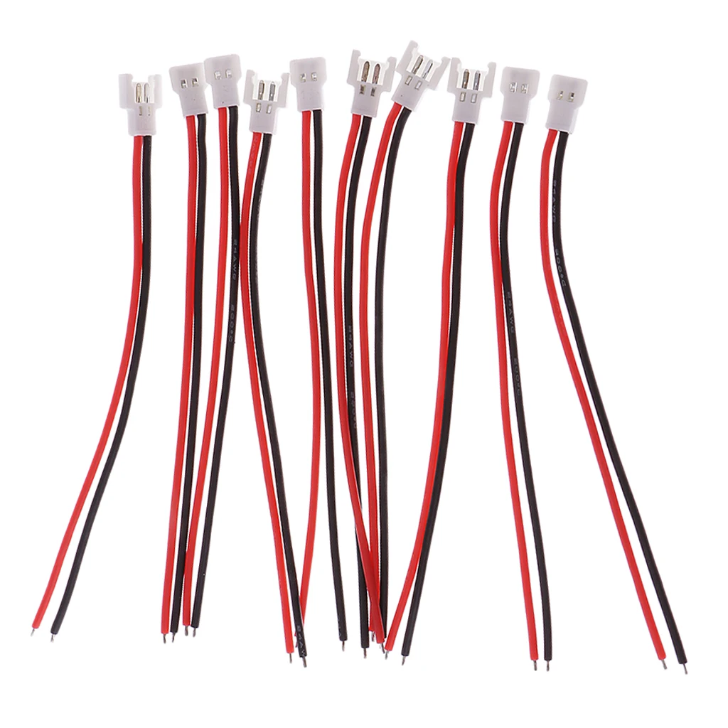 10PCS 3.7V Lipo Charging 51005 2 Pin Connector Male&Female with Wire for RC Toy