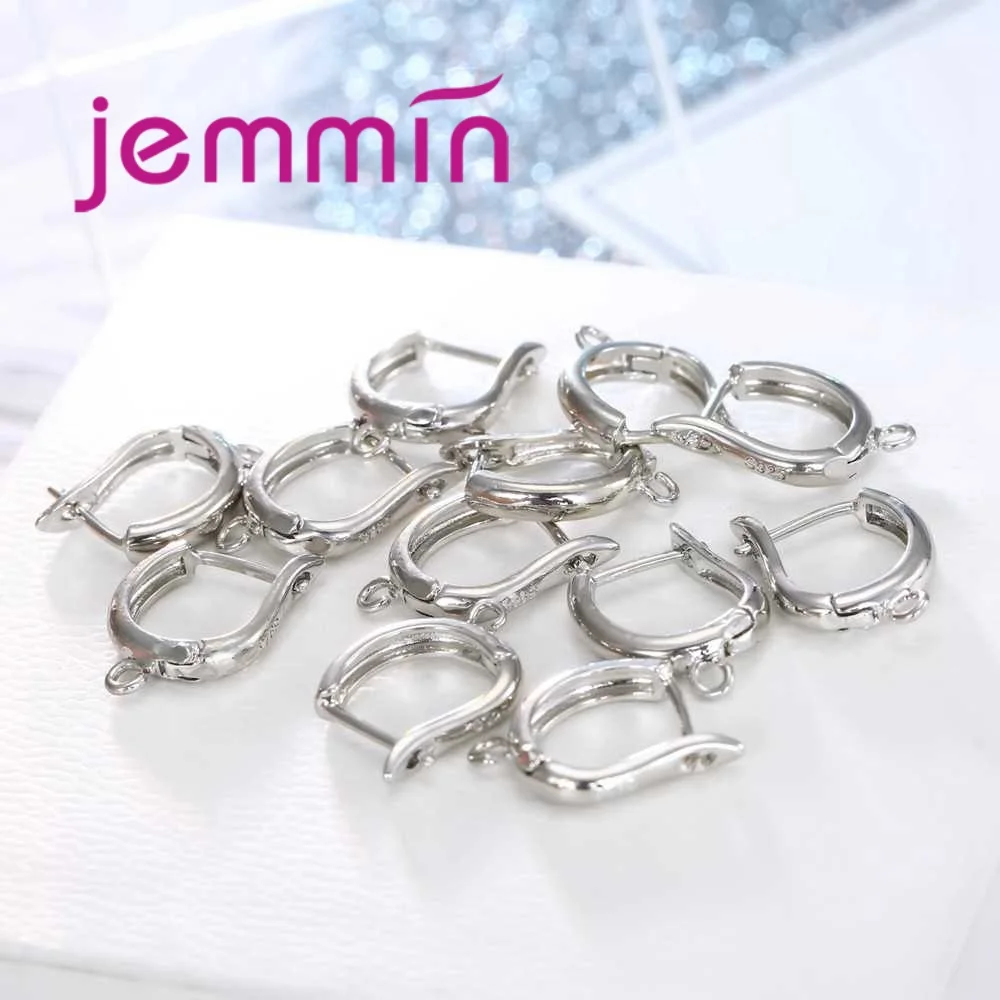 High Quality Hoop Earrings 925 Sterling Silver  Women Anniversary Engagement Dance Party Accessories Hot Sale