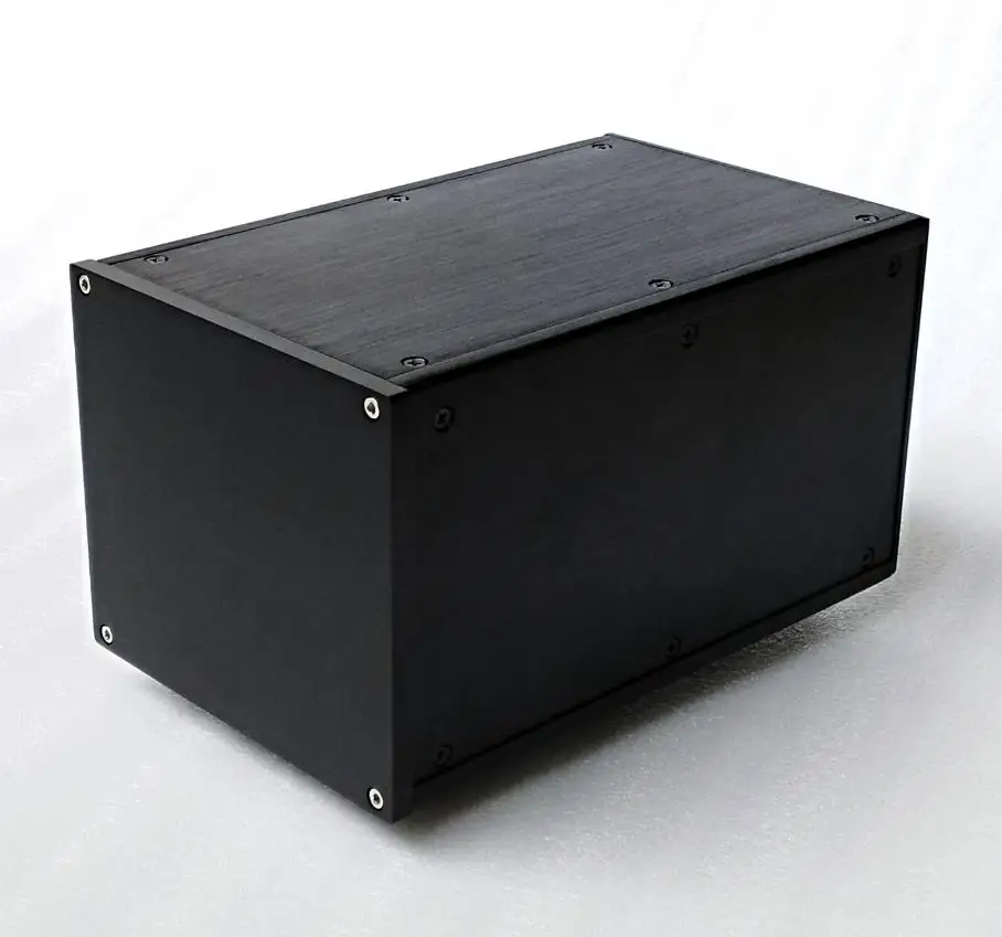 

Black Full aluminum amplifier chassis / Preamp / DAC decoder / TUBE / power box / AMP Enclosure / case / DIY box (160*140*251mm)