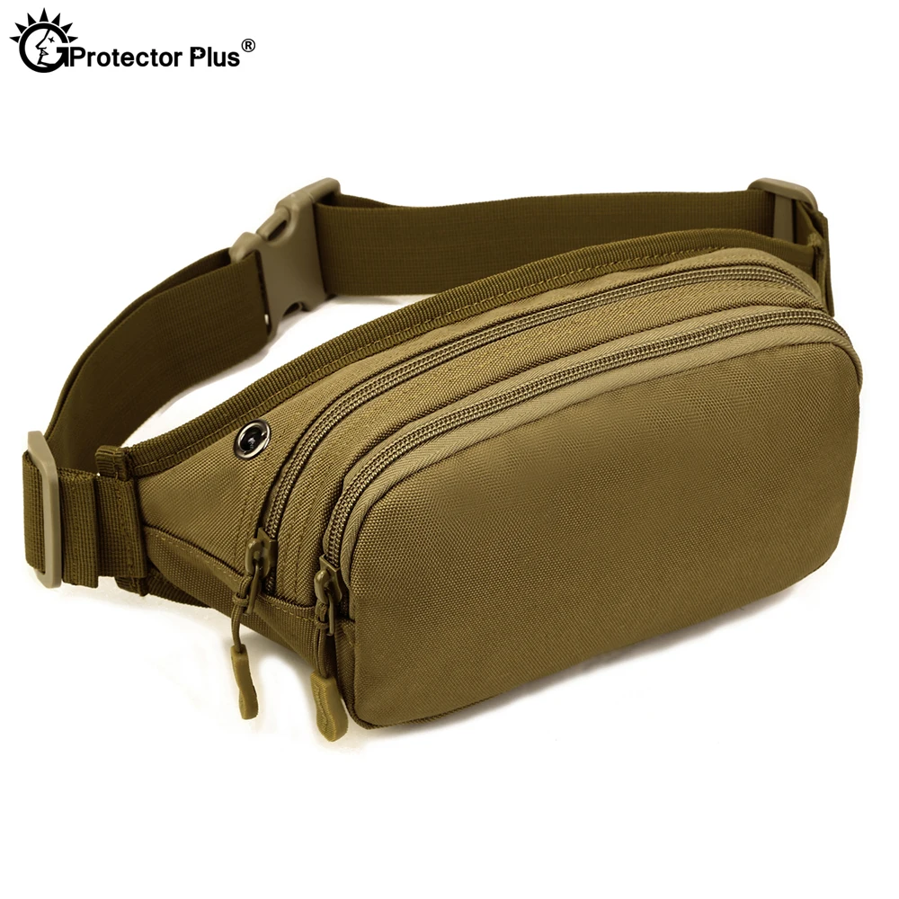 PROTECTOR PLUS Tactical Men sport 5.7 cali torba biodrowa na telefon wojskowy bojowy odkryty mała torba typu Crossbody 900D Nylon Running Riding
