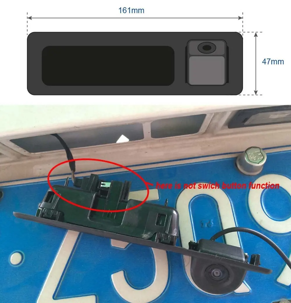 Trunk handle Car rear view Camera for BMW 5 series X3 X1 X5 X6 F10/F11/F25/F30 backup reverse parking 170 degree