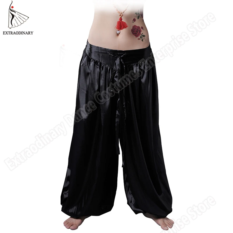 Women ATS Tribal Pants Dancewear Belly Dance Bloom pants long Gypsy Costume Tribal BellyDancing Professional 9 Colors