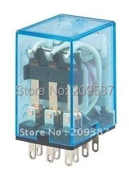 10 Set  220V AC Coil Power Relay MY3NJ HH53P-L 11Pin 3NO 3NC 5A With  Socket Base