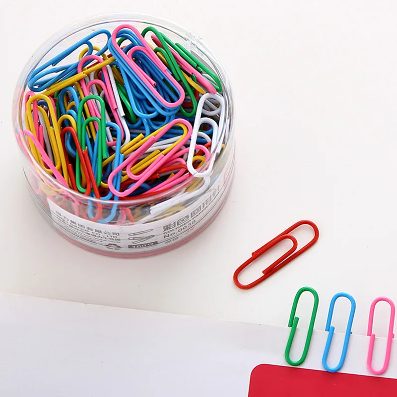 Free Shipping (160pcs/set) 29mm multicolour paper clip needle office clip novelty metal clip office suplies stationery