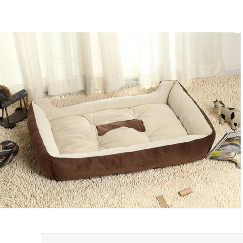 Big size dog bed large kennel pet dog nest mat cat bed soft fleece pet  puppy warm dog soft plush nest dog house pad cat house