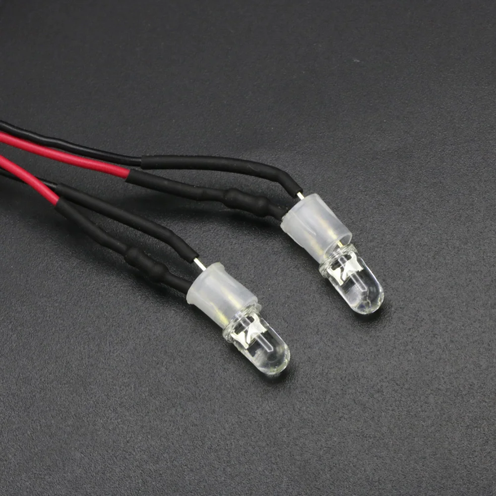 2/3/4/6/8 Lichter 70 cm Länge RC LED Nacht Scheinwerfer Scheinwerfer 3/5mm LED Licht für Modell Drift Crawler Auto Für RC Auto – Detail 13