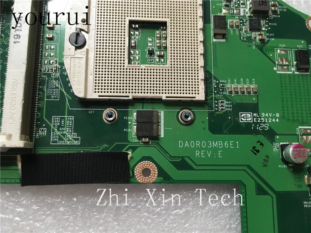 yourui For Dell Inspiron 17R N7110 Laptop Motherboard DA0R03MB6E1 CN-07830J 07830J 7830J DDR3 HM67 Fully Tested