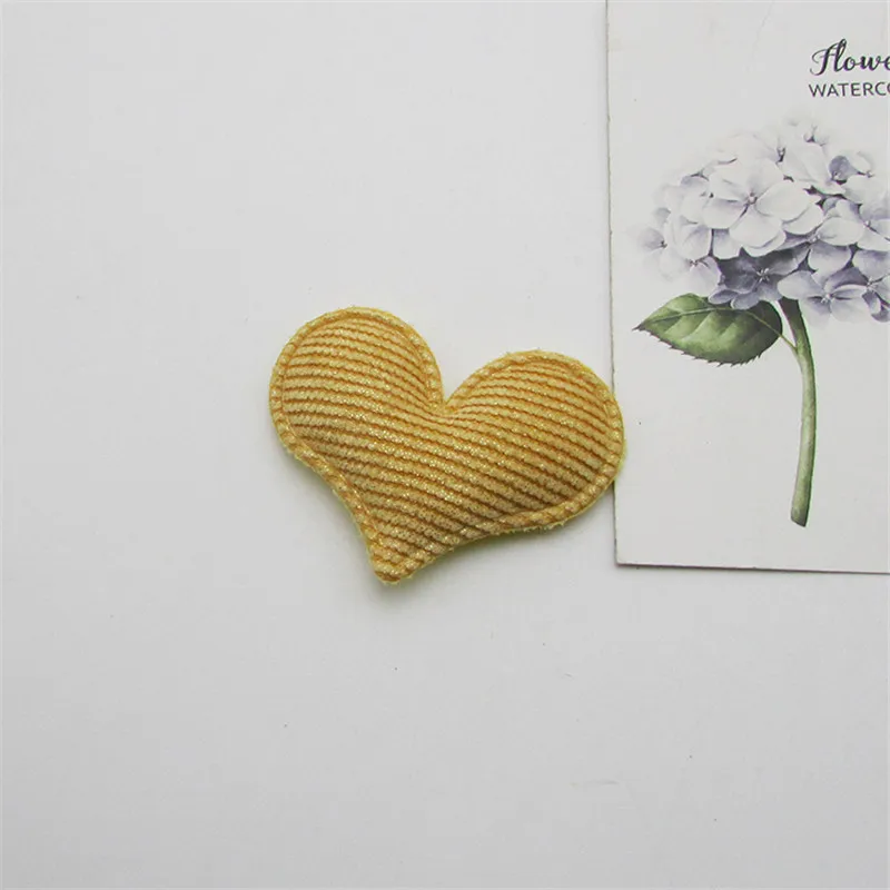 30 Stück/Los 5*4cm gestreifte Herz-Pads, Aufnäher, Applikationen für Bastelarbeiten, Kleidung, Nähzubehör, DIY-Haarspangen-Accessoires – Detail 9