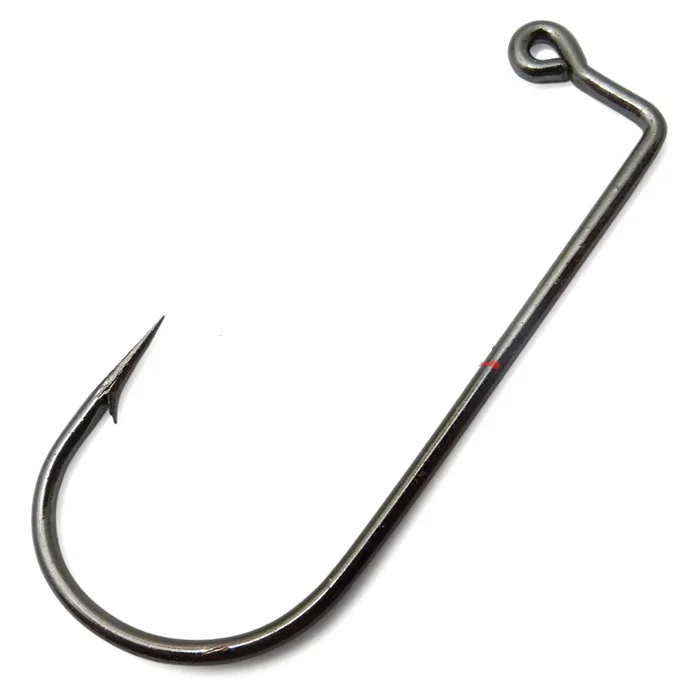 

50PCS High Carbon Steel 9147 Fishhook Black 90 Degree Aberdeen Gig Fishing Hooks Size 8# To 6/0#