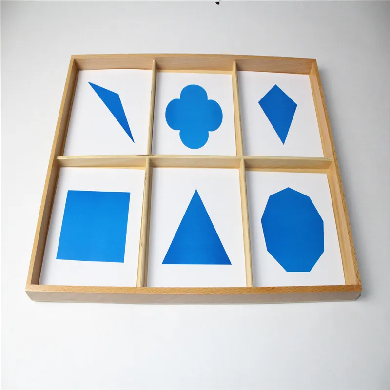 Baby Toy Montessori Six Cabinets Matching Cards Shape Early Childhood Education Preschool Training Toys