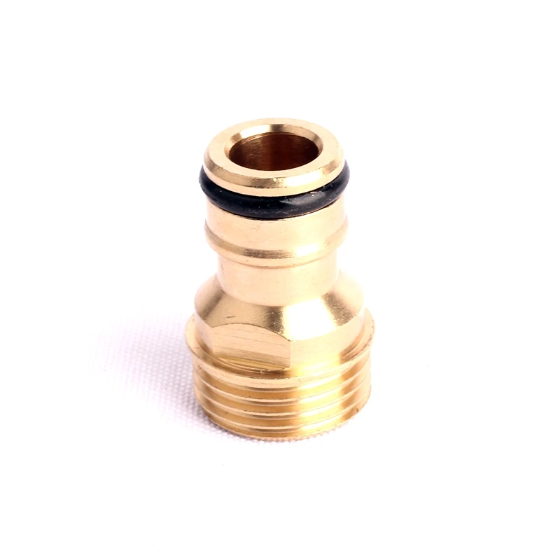 3pcs 1/2 Inch Brass Male Thread Connector Green Thumb Nipple Fitting Brass Tap Adaptor