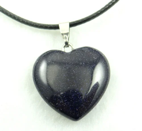 20mm Natural Stone Crystal Quartz Opal lapis Turquoises heart Pendant Leather Chains Necklace Women Fashion Jewelry 1PC