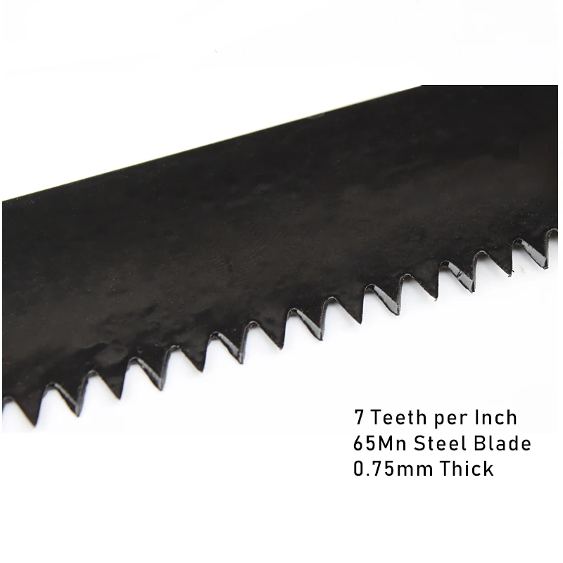 350mm 450mm 550mm Frame Saw Replacement Blade 65Mn Steel 7TPI Hand Saw Blades
