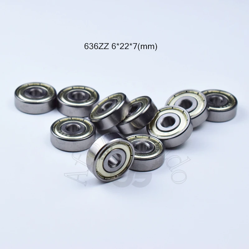 

Bearing 10pcs 636ZZ 6*22*7(mm) chrome steel Metal Sealed High speed Mechanical equipment parts