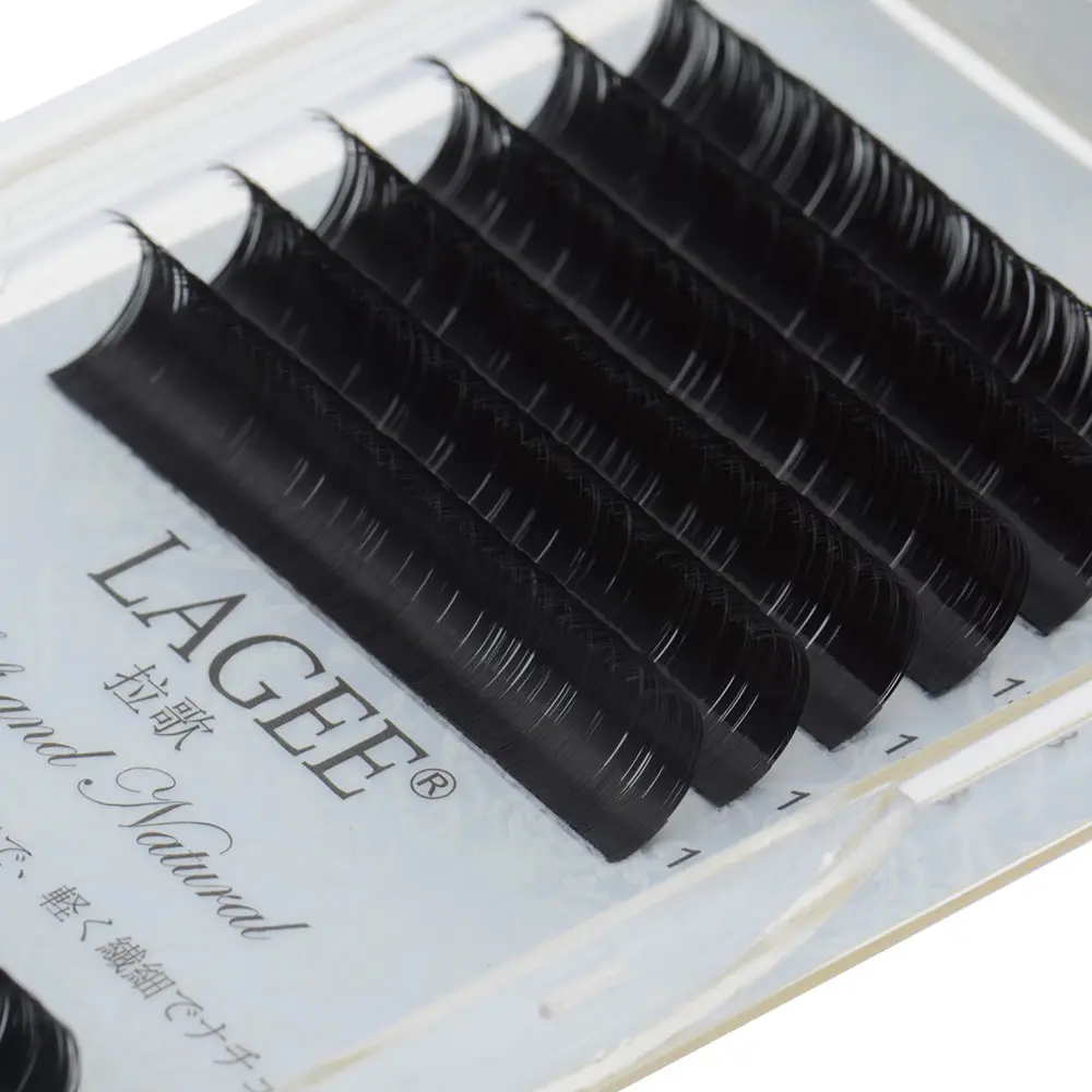 LAGEE Individual Eyelashes 7-15 mm Mix Premium Fake Mink Eyelash Extension Dark  Black false eyelashes soft nagaraku line