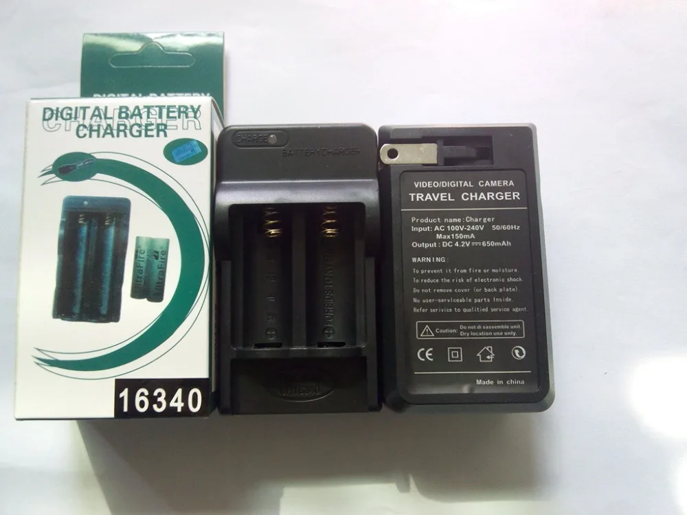 

Free Shipping 1000pcs/lot double channel charger for 16340 rechargeable battery and cr123a barrery