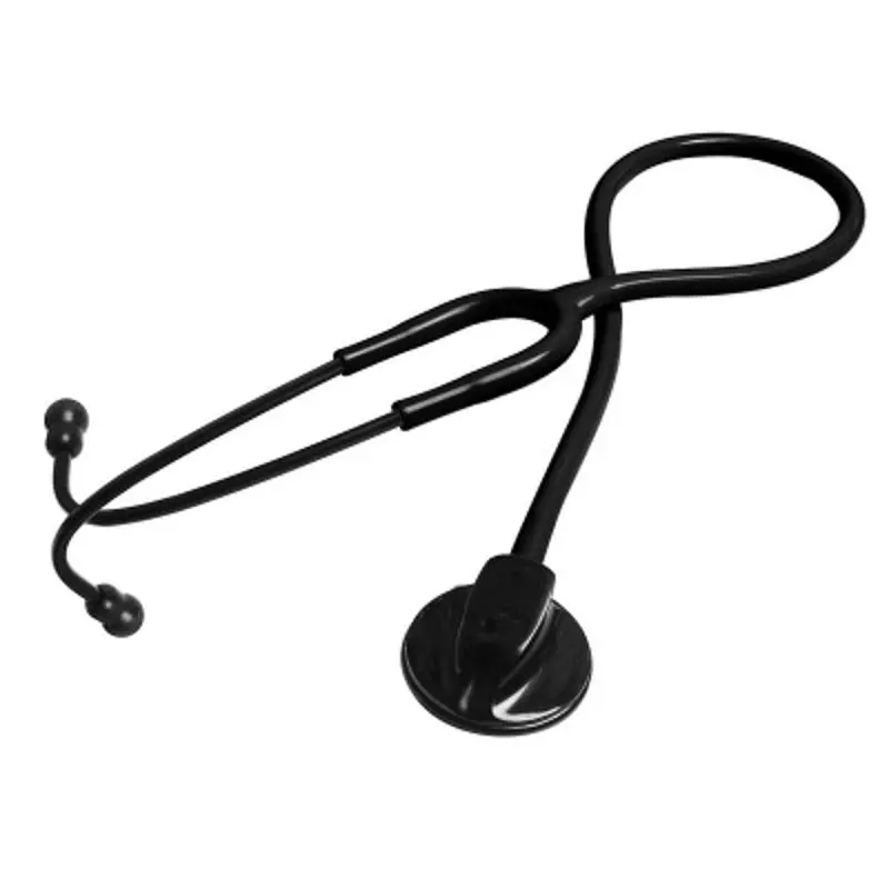 Medical Stethoscope Flat Silver Back Single Listening Headphones Specialty Cardiopulmonary Breathing Noise Care Tool Adult