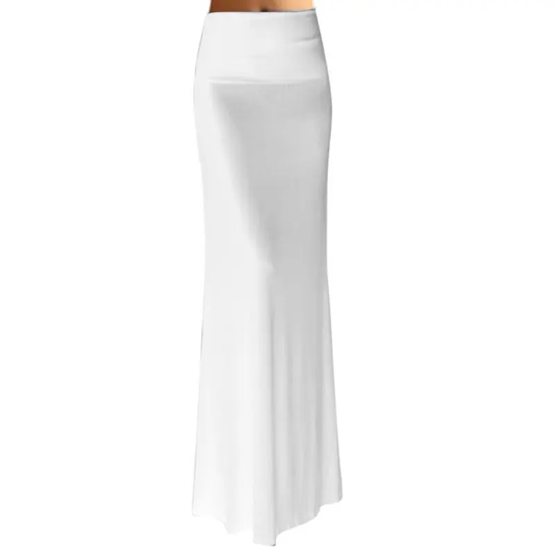 Bohemian Style Autumn Casual Pencil Maxi Skirt Women Bandage Pleated Winter Long Cotton Skirts J2