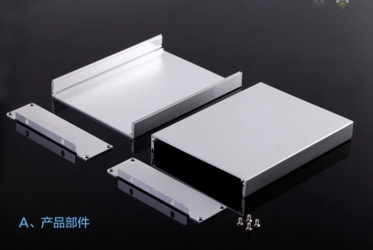 Aluminium Behuizing Instrument Shell Pcb Box Case 114(4.48 ")X33(1.29")X120(4.72 ") Mm Diy Separate Type