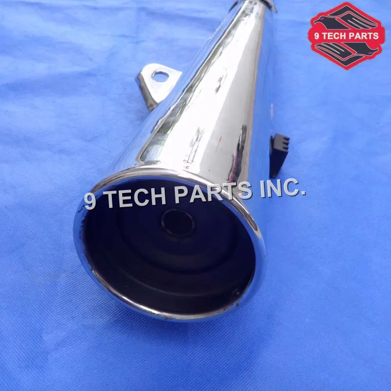 GN125 GZ125 GS125 Full Replacement Chrome Exhaust System Complete / Silencer / Muffler