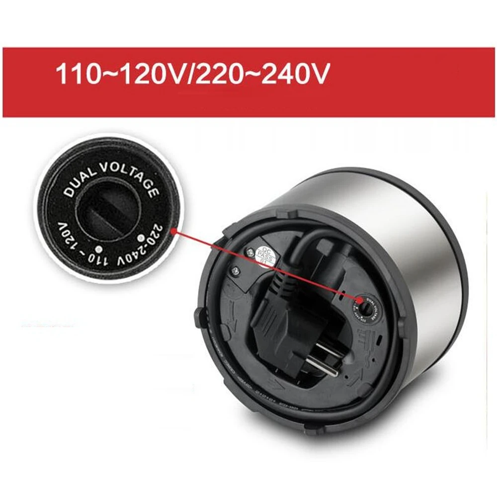 DMWD 110V-240V 1.2Lแบบพกพาไฟฟ้าสำหรับในต่างประเทศเดินทาง 304 สแตนเลสมินิไฟฟ้ากาต้มน้ำนมน้ำซุปหม้อ