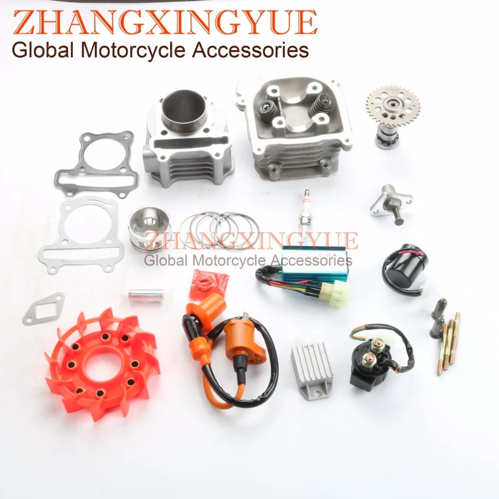 80cc Big Bore Kit Performance Cam CDI Coil Variator Carburetor GY6 139QMB 47mm