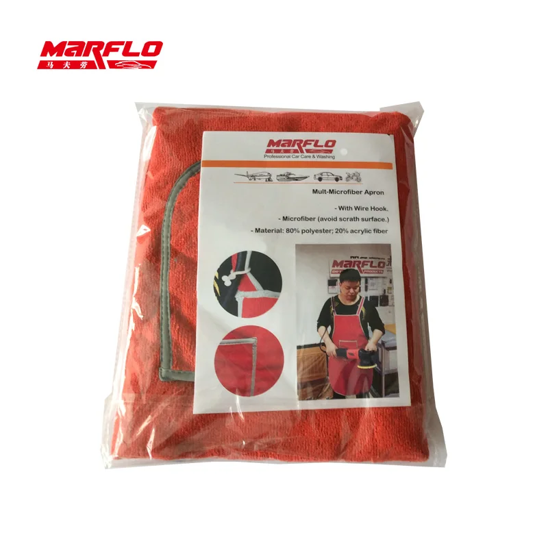 MARFLO Car Wash Care Microfiber Apron Waterproof Professional Detail Auto Cleaning Apron Accpet Customable Brilliatech